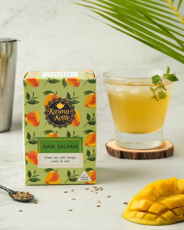 Product Image and Link for Green Tea with Mango & Cumin