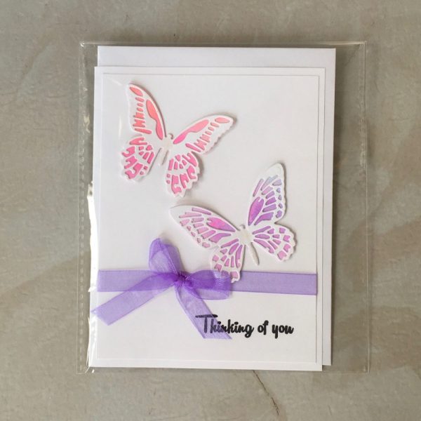 Product Image and Link for Thinking of You Butterfly Greeting Card