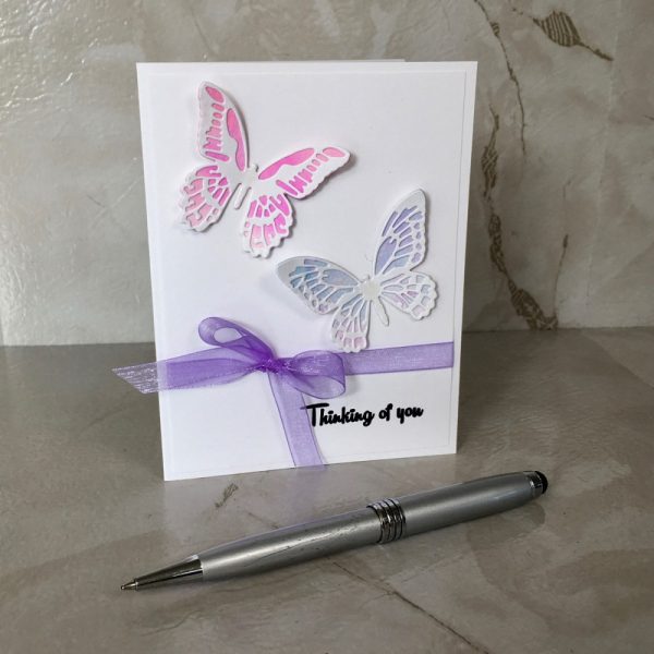 Product Image and Link for Thinking of You Butterfly Greeting Card