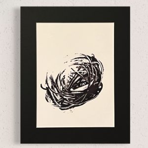 Product Image and Link for Controlled Chaos Creature – Abstract Drawing Matboard Print – Iznt it Art