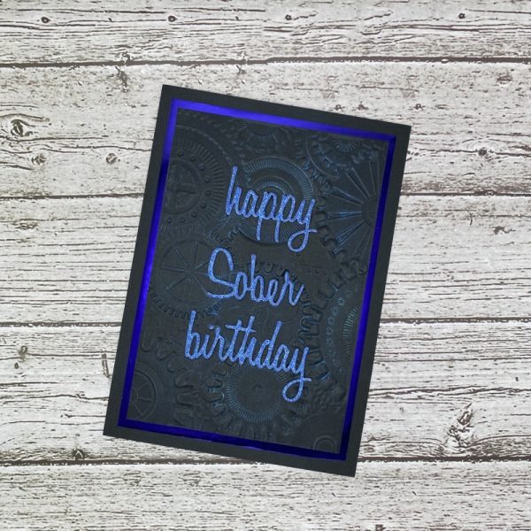 Product Image and Link for Gear Up for Sobriety Birthday Card