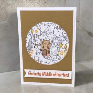 Product Image and Link for Get in the Middle of the Herd Greeting Card