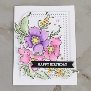 Product Image and Link for Happy Birthday Watercolor Greeting Card
