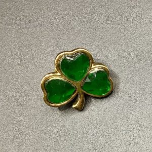 Product Image and Link for Shamrock Clover 3 Leaf Hat Lapel Tie Pin
