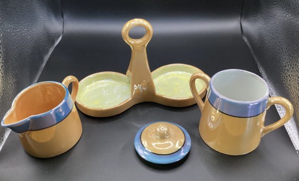 Product Image and Link for Japanese 1920-30’s Porcelain Lusterware Creamer Sugar Bowl Set