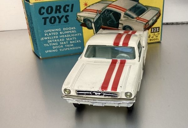 Product Image and Link for Corgi 1966 Ford Mustang Fastback 2+2 Die Cast Toy #325 Competition