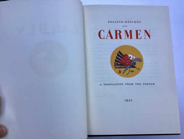 Product Image and Link for Carmen Prosper Merimee 1952 HB Translated from French
