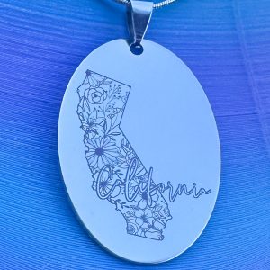 Product Image and Link for California Dreaming: Stainless Steel Floral Pendant Set