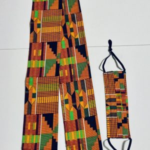Product Image and Link for African Kente Sash, Orange