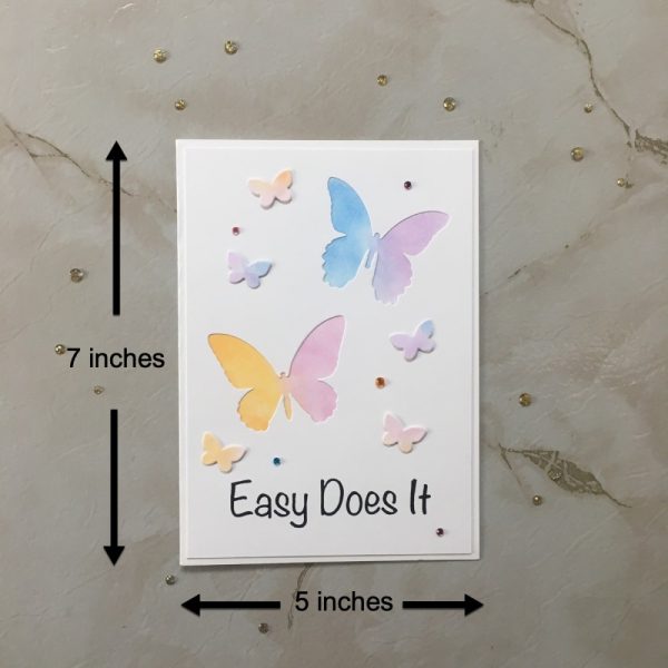 Product Image and Link for Fly Free 12-Step Slogan Butterfly Greeting Card