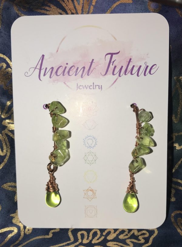 Product Image and Link for Peridot Crystal Drop Earrings