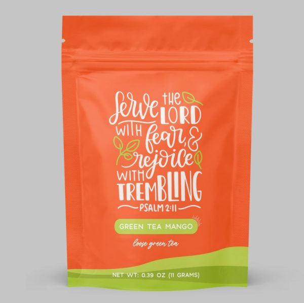 Product Image and Link for 2 pcs, Perfect Peace Bible Verse Premium Loose Leaf Tea Pouches