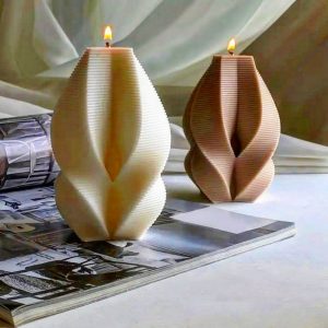 Product Image and Link for Rotating Geometric Candle