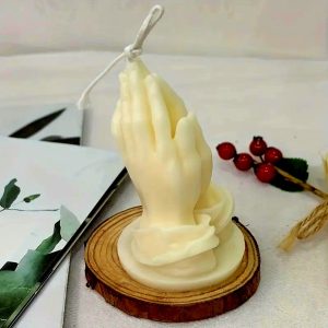 Product Image and Link for Resurrection Prayer Hand Candle