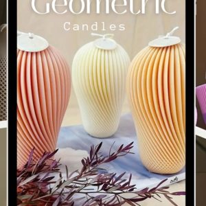 Product Image and Link for Water Ripple Geometric Candle