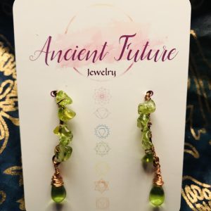 Product Image and Link for Peridot Crystal Drop Earrings