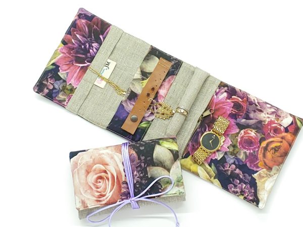 Product Image and Link for Travel Jewelry Roll Gift for Her