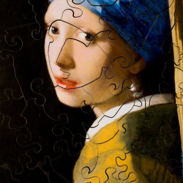 Product Image and Link for Girl With A Pearl Earring (54 Piece Mini Wooden Jigsaw Puzzle)