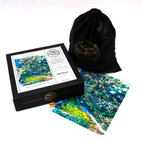 Product Image and Link for The Garden Of The Asylum At Saint-Remy By Vincent Van Gogh (549 Piece Wooden Jigsaw Puzzle)