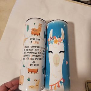 Product Image and Link for Llama skinny tumblers