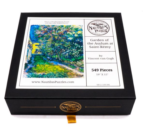 Product Image and Link for The Garden Of The Asylum At Saint-Remy By Vincent Van Gogh (549 Piece Wooden Jigsaw Puzzle)