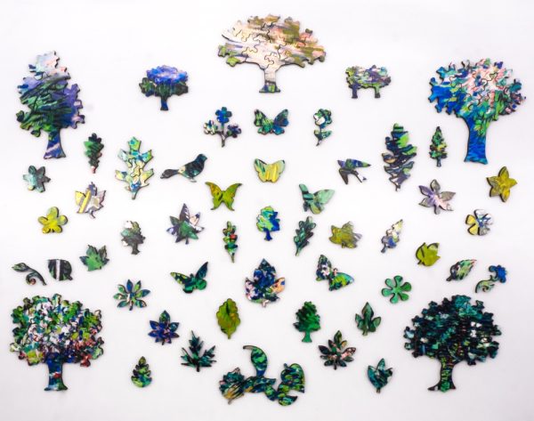Product Image and Link for The Garden Of The Asylum At Saint-Remy By Vincent Van Gogh (549 Piece Wooden Jigsaw Puzzle)
