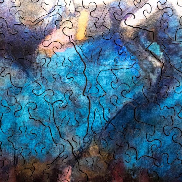Product Image and Link for Blue Dancers By Edgar Degas (180 Piece Wooden Jigsaw Puzzle)