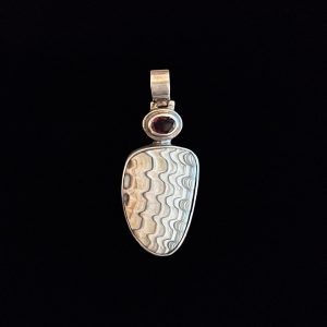 Product Image and Link for Sterling Silver Anadara Pendant with Garnet
