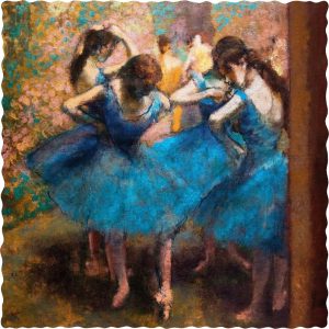 Product Image and Link for Blue Dancers By Edgar Degas (180 Piece Wooden Jigsaw Puzzle)