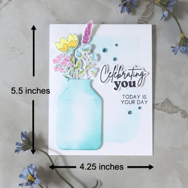 Product Image and Link for Celebrating You with Flowers Greeting Card