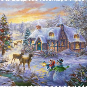 Product Image and Link for Christmas Cottage (501 Piece Christmas Wooden Jigsaw Puzzle)