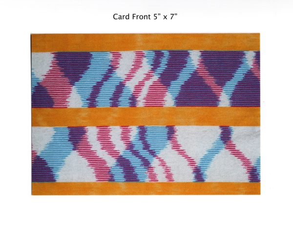 Product Image and Link for “I can see the purple!” Blank Card (Original Textile Art)