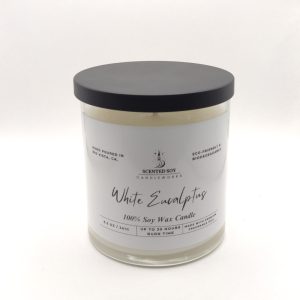 Product Image and Link for White Eucalyptus Soy Wax Candle 8.5 oz.