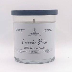 Product Image and Link for Lavender Bliss Soy Wax Candle 8.5 oz.