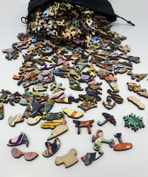 Product Image and Link for Vintage Travel Posters (502 Piece Wooden Jigsaw Puzzle)