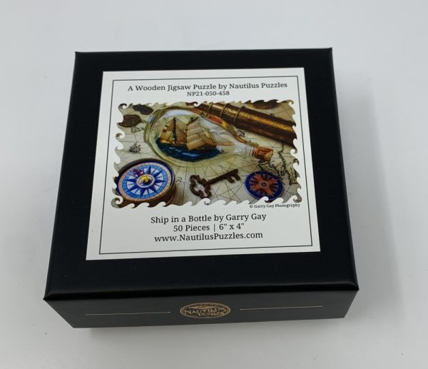 Product Image and Link for Ship In A Bottle (50 Piece Mini Wooden Jigsaw Puzzle)
