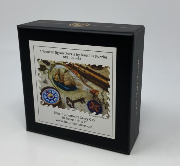Product Image and Link for Ship In A Bottle (50 Piece Mini Wooden Jigsaw Puzzle)