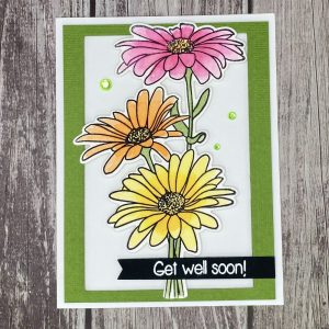 Product Image and Link for Daisy Get Well Greeting Card