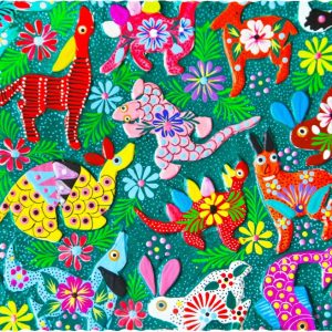 Product Image and Link for Mexican Folk Art (450 Piece Wooden Jigsaw Puzzle)