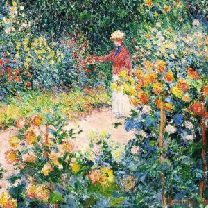 Product Image and Link for Monet’s Garden At Giverny, 1895 (48 Piece Mini Wooden Jigsaw Puzzle)