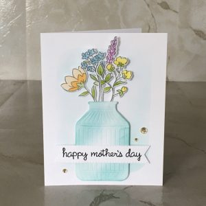 Product Image and Link for Mother’s Day Jar of Flowers Greeting Card