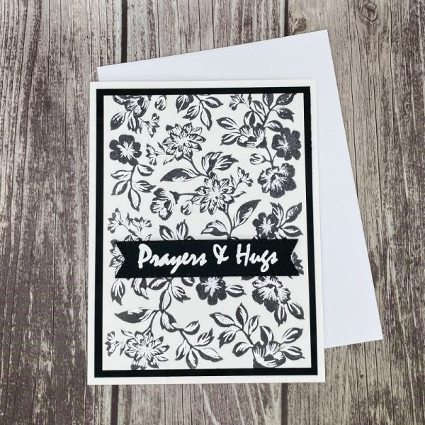 Product Image and Link for Prayers and Hugs Sympathy Card
