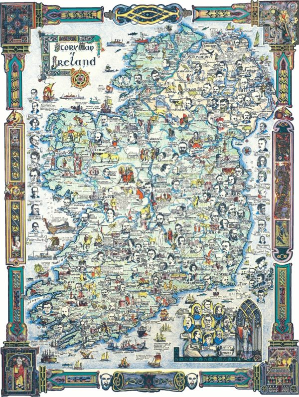 Product Image and Link for Story Map Of Ireland (547 Piece Wooden Jigsaw Puzzle)