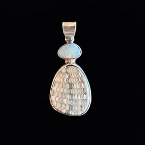 Product Image and Link for Sterling Silver Anadara Pendant with Opal