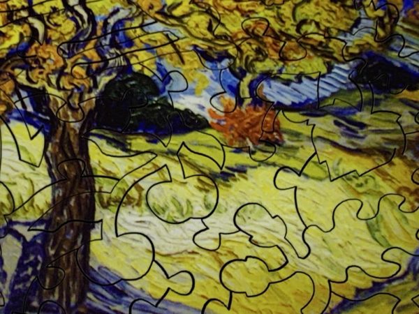 Product Image and Link for The Mulberry Tree By Vincent Van Gogh (50 Piece Mini Wooden Jigsaw Puzzle)