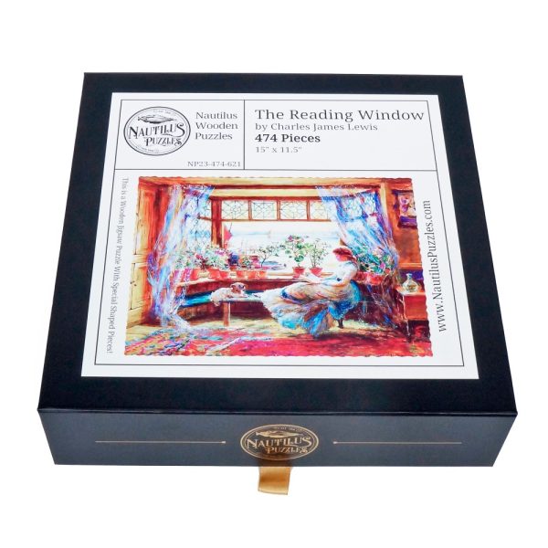 Product Image and Link for The Reading Window (474 Pieces) Wooden Jigsaw Puzzle