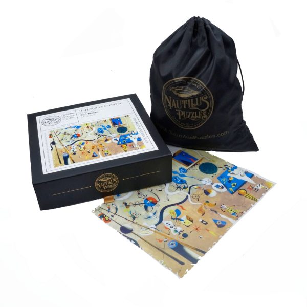 Product Image and Link for Harlequin’s Carnival By Joan Miró (279 Piece Wooden Jigsaw Puzzle)