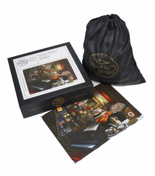 Product Image and Link for Sunset Sonata (500 Piece Wooden Jigsaw Puzzle)