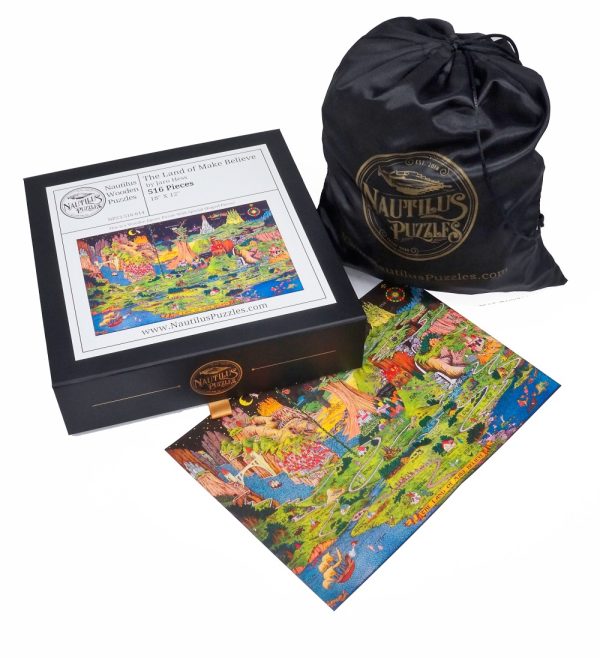 Product Image and Link for The Land Of Make Believe – 516 Piece Wooden Jigsaw Puzzle