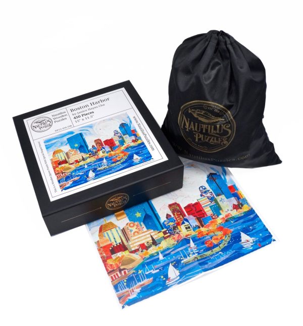 Product Image and Link for Boston Harbor (450 Piece Wooden Jigsaw Puzzle)